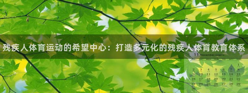 中欧体育：残疾人体育运动的希望中心：打造多元化的残疾人体育教育体系